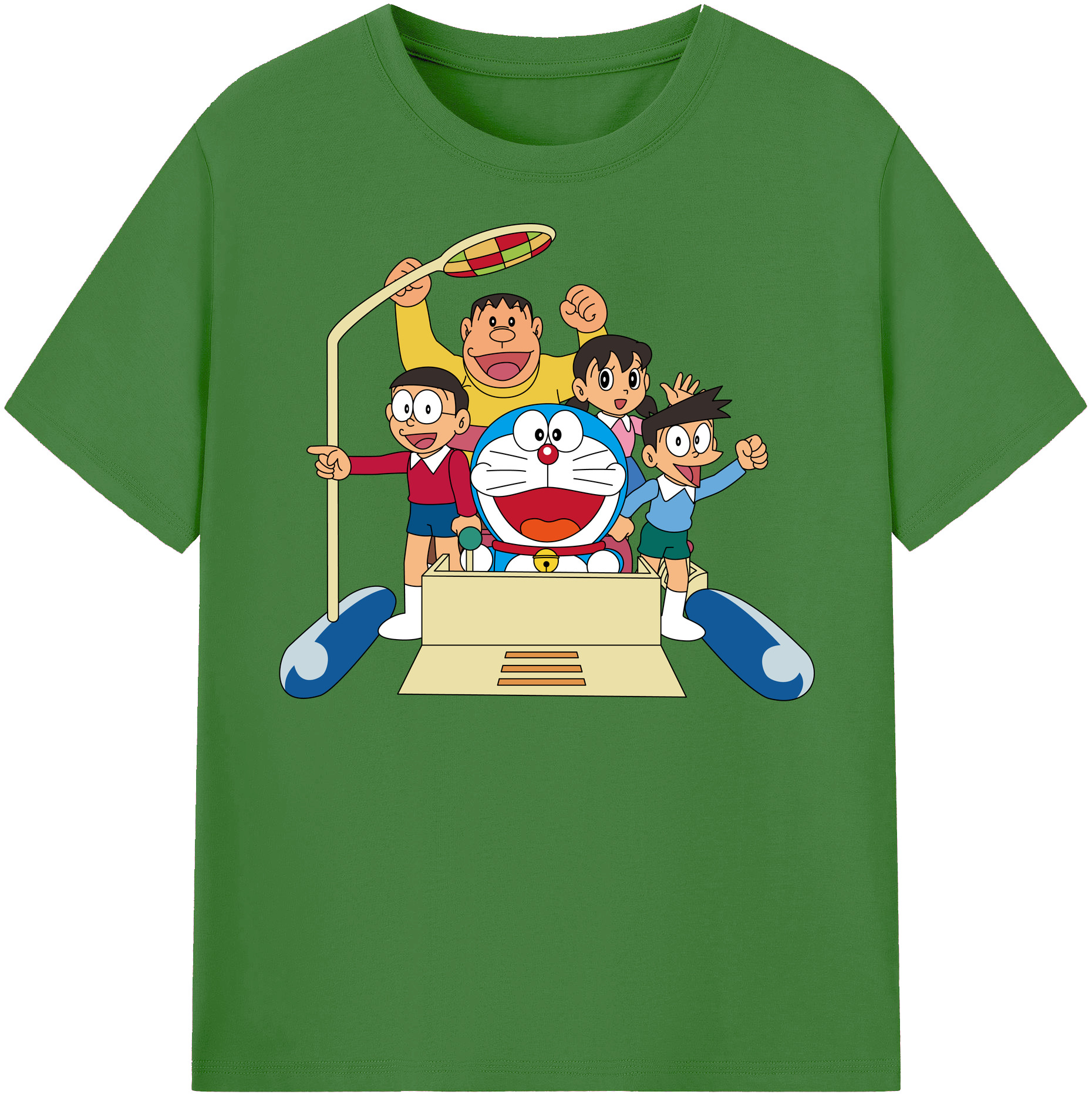 （画像用） ドラえもん 骨川 スネ夫 Doraemon Honekawa Suneo レディースカジュアルプリントTシャツ（綿100％）